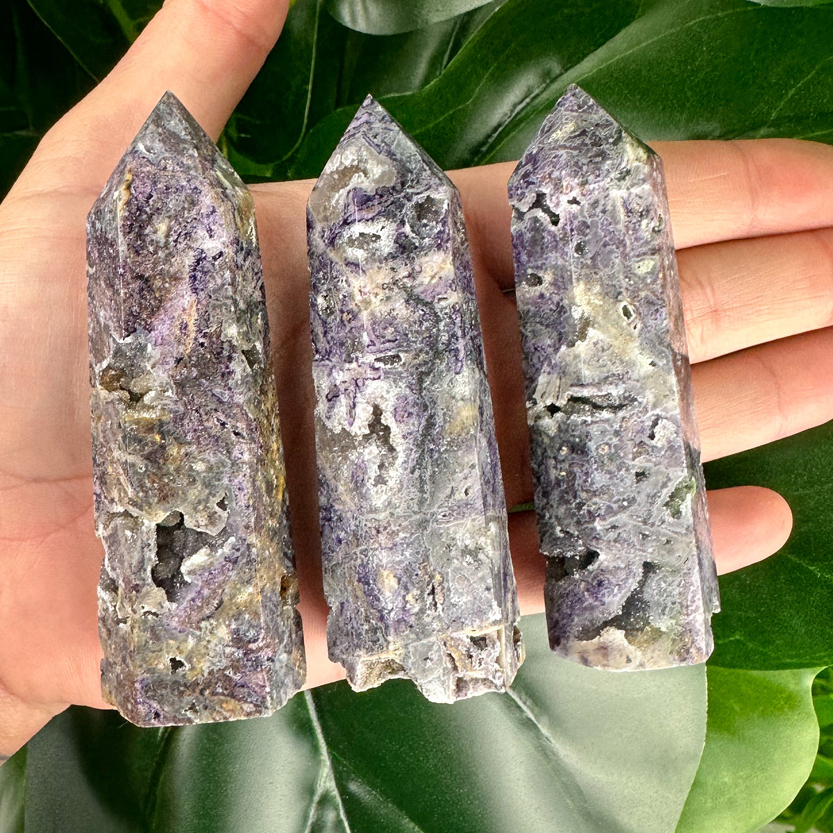 Sphalerite Druzy Tower (Dark on sale Purple)